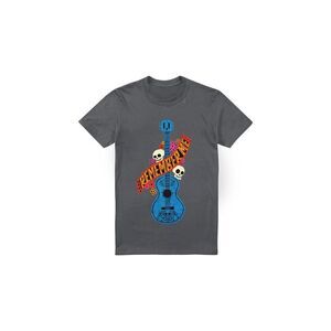 Coco Mens Remember Me Guitar With Skulls T-Shirt / Charcoal